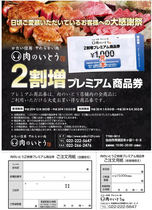 プレミアム商品券