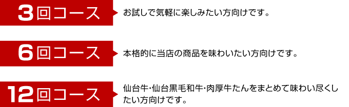 3回コース・6回コース・12回コース