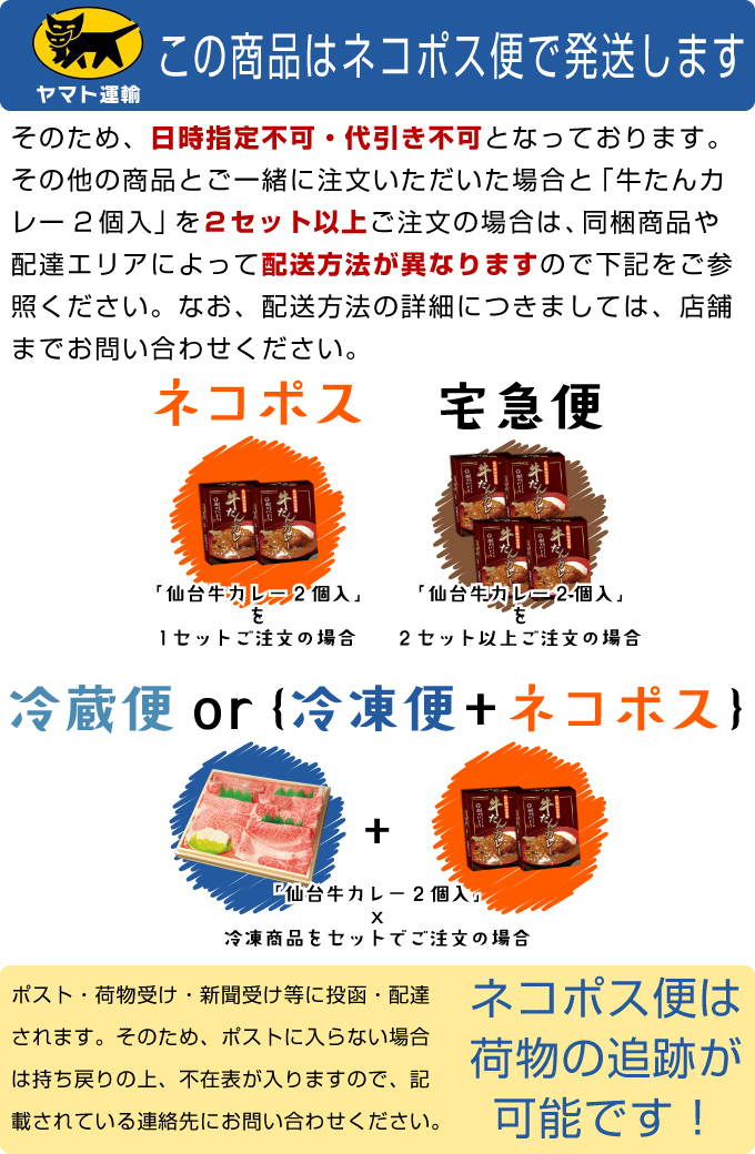 この商品はネコポス便で発送します